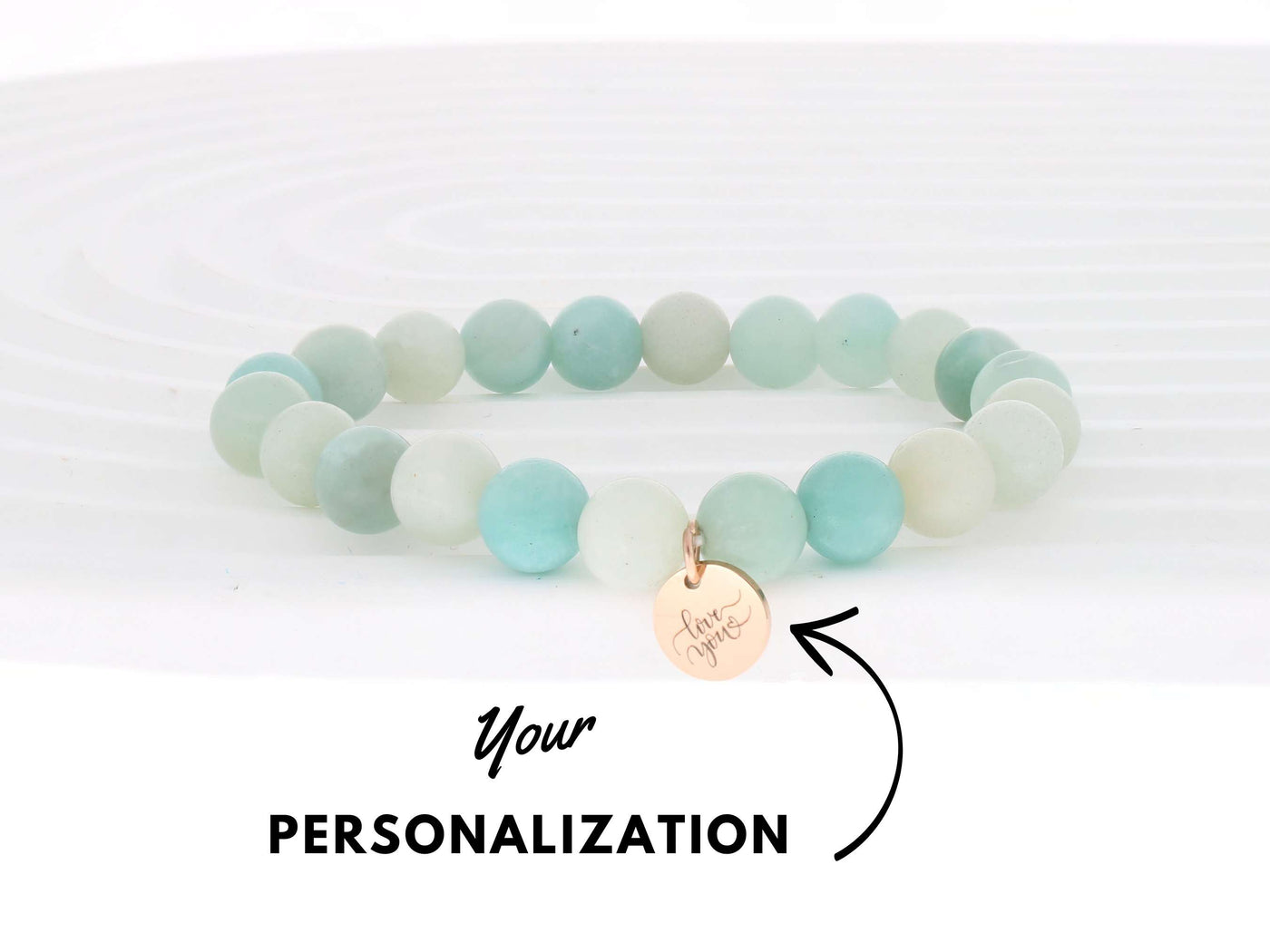 Rose Gold Mermaid Treasure - Amazonite