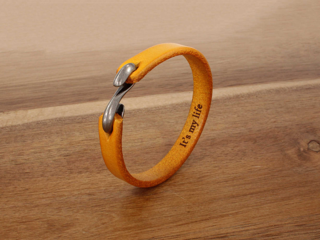 Camel - Leren armband