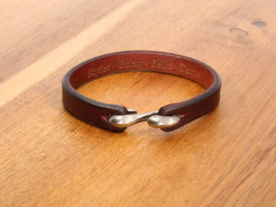 Coffee - Personalized Leather Bracelet