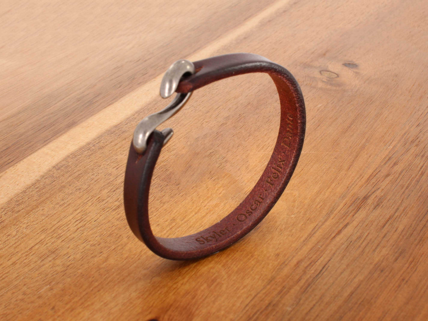 Coffee - Personalized Leather Bracelet