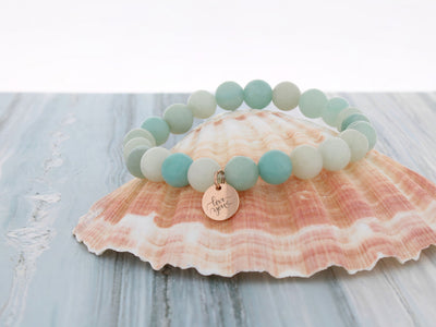 Rose Gold Mermaid Treasure - Amazonite